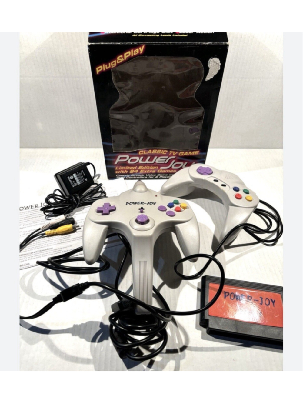 Power Joy Classic TV Game Limited Edition 84 Extra Games Plug N’ Play Works! VTG